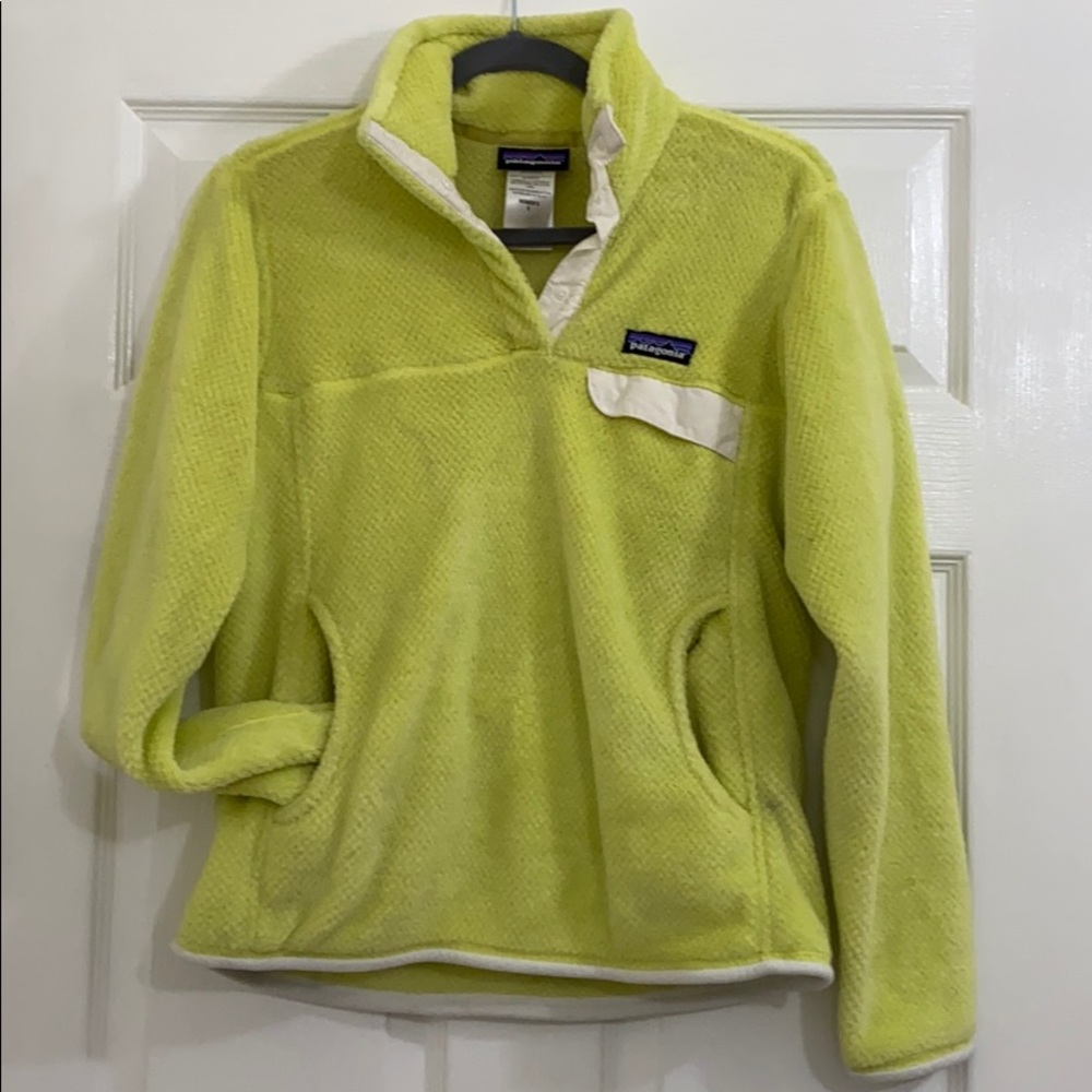 Patagonia yellow pullover